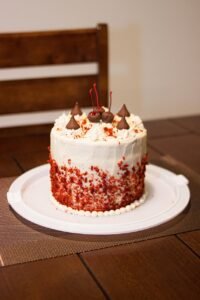cake, chocolate, bakery, happy birthday, sweet, red velvet
